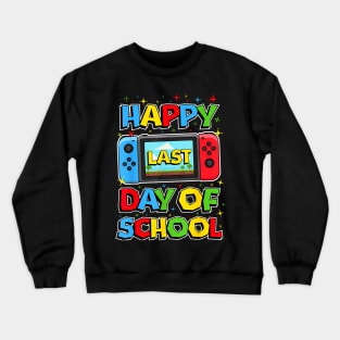 Last Day Of School Boys Kids Toddler Video Game Crewneck Sweatshirt